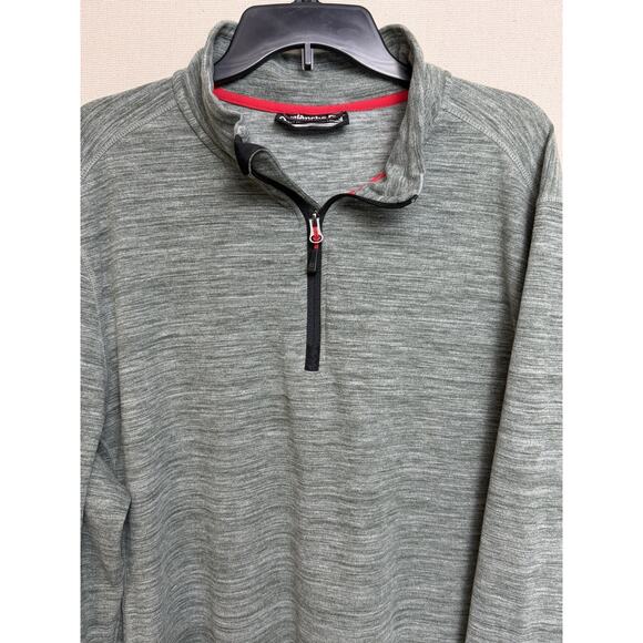 Avalanche Outdoor Supply Co. Men's Mock Neck Sweater XXL 1/4 Zip Pullover Green - Picture 2 of 15